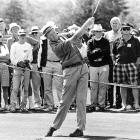 Greg Turner plays a shot during the 1994 New Zealand Open at the Remuera Golf Club. Photo from <i...