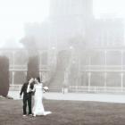 Gregg and Rebecca Dowling married at Larnach Castle last year. MCROBIE STUDIOS.