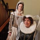 Hannah Grills (left) as a lady in waiting and Ana Good as Mary Queen of Scots. Photo by Gregor...