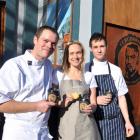 Head baker Christophe Prodel, retail manager Vicki Onions and head chef Stuart Ritchie, with some...