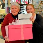 Helen Trainor with daughter Kirstyn Stanaway yesterday after Mrs Trainor won the Otago Daily...
