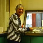 Helping out . . . Glenys Geytenbeek helps in the kitchen at the celebration of the International...
