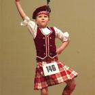 Courtney Caulfield, of Dunedin, shows her form during the Otago piper, Highland and national...