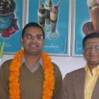 Himanshu Maheshwari, of Manju Enterprises (left), and Flight-lieutenant Sanjiv Jain. Photo by...