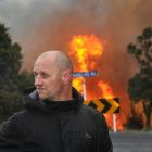 Homeowner Alan Stout, who opted to stay and protect his house. Photo Christine O'Connor