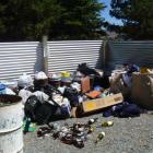 Household rubbish dumped at Parson's Rock camping area, near Otematata. Photo from Waitaki...