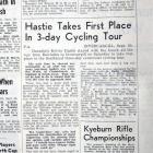 How the <i>Otago Daily Times</i> reported Kelvin Hastie's victory.