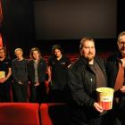 Hoyts Dunedin staff (from left) Edward Colenbrander (23), Sarah Cameron (18), Mandie Watson (26),...