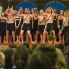 East Taieri School's kapa haka group performs a waiata during the Taieri hui ako at Silverstream...