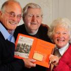 Humble biscuits brought delight to the lives of Lancaster bomber crewman Bill Hall (centre) and...