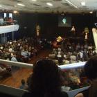 Hundreds of mourners pack the Queenstown Memorial Hall on Saturday to pay their last respects to...