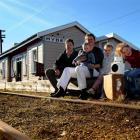 Hyde Railway Station owners Richard and Robyn Hay, with their children (from left) John, Aynsley...