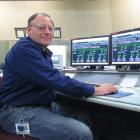 Hydro operator John Sturgeon in the control room at the Benmore power station late last year....