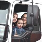 In an Isuzu truck at Special Rigs for Special Kids in Dunedin yesterday were (from left) brothers...