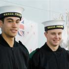 Gore men Dean Hapi (left) and David Nicol have graduated from their initial navy training and are...