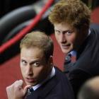 In this June 2010 file photo, Britain's Prince William, left, and Britain's Prince Harry, right,...