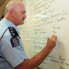 Inspector Alistair Dickie directs the police response to the tsunami.