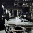 Interior of Scott's Hut at Cape Evans. photo by Jane Ussher from book <i>Still Life </i>