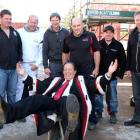 Invercargill Mayor Tim Shadbolt at the Southern Institute of Technology construction area with...