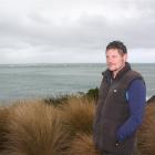 Invercargill truck driver Leon Harrison at Stirling Point, near Bluff, where he wants to erect a...