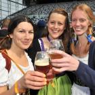 Invercargill women (from left) Meaghan McLeod, Arwen Bakker and Emily Craven are so fond of craft...