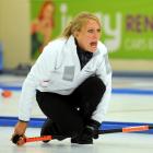 Irene Schori (Switzerland) in action at the Winter Games curling at the Maniototo International...