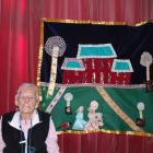 Iris Edwards, of Kimberley Rest Home in Palmerston, with a quilt she made in just over nine weeks...