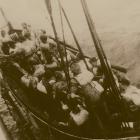 The first life boat off the Wahine, August 1951 Arafura Sea.