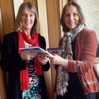 Jacqui Foley (left) and Gillian Sanderson at the launch of a new book and DVD detailing the...