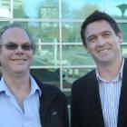 Jade Software Corporation chief innovation officer John Ascroft (left) and chief executive Craig...