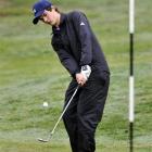 James Beale (Kristin School) chips to the pin on the 10th green during the second round of the...