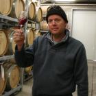 James Dicey with a glass of the  low-alcohol wine at the Mt Difficulty winery. Photo by Liam...