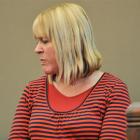 Janine Mears appears in the Dunedin District Court yesterday. Photo by Staff photographer.