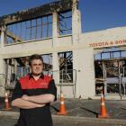 Japanese Auto Wreckers director and manager Ricky Cockburn is devastated by the weekend fire...