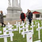 Jean Proctor, Clutha District Council community support and development adviser (left), Irene...