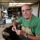 Jeweller Kobi Bosshard at his Cottesbrook studio. Photo by Gregor Richardson.