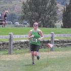 Jo McNeill (29), of Feilding, comes in for a sprint finish at the Lake Hayes Showgrounds on...