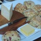 Joan Bishop's chorizo and chive scones. Photos by Charmian Smith.