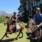 Joe Mcstay (right), on Kate, races to his ninth Glenorchy Trotting Cup victory in 10 years. Laura...