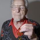 John Foster with his medal commemorating the 65th anniversary of victory in what the Russians...