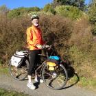 John Smithies (72) with the 1940s bike on which he will be riding the length of New Zealand....