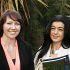 Jolanda Williams (left)  and Dora Bartle attended the Vincent Community Board meeting on Tuesday...