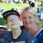 Jones Halstead Bagrie (10) and his mother Sue Halstead at the concert in Jones' name at the old...