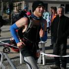 Jonny Martin, of Dunedin, finishes the Mt Difficulty Ascent solo half marathon in 3hr 59min....