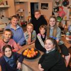 Julie Larkins with her children (clockwise, from left) Jenna (8), William (11), Matthew (11),...