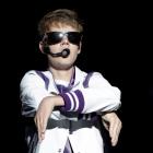 Justin Bieber performs during his 'My World Tour' concert at the Foro Sol in Mexico City at the...