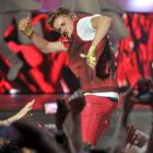 Justin Bieber performs during the MuchMusic Video Awards in Toronto in June. REUTERS/Mike Cassese
