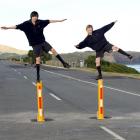 Kahu Flavell (left) and Josh Tindley want John Wilson Ocean Dr protected from vehicles for the...