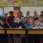 Kaikorai Primary School pupils (from left) Annalise Tresslor, Elloise Cameron and Tom Dyer (all 9...