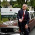 Kaikorai Valley College principal Philip Craigie with his 1980 Chrysler Avenger, one of "a fleet"...